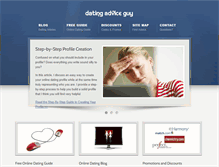 Tablet Screenshot of datingadviceguy.com